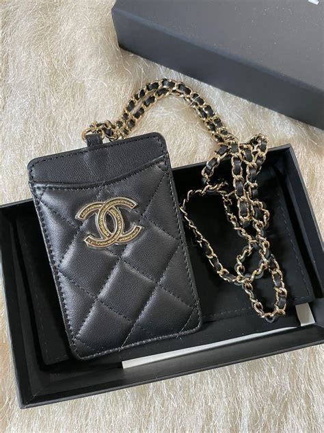 perfume bottle phone case chanel|chanel card holder lanyard.